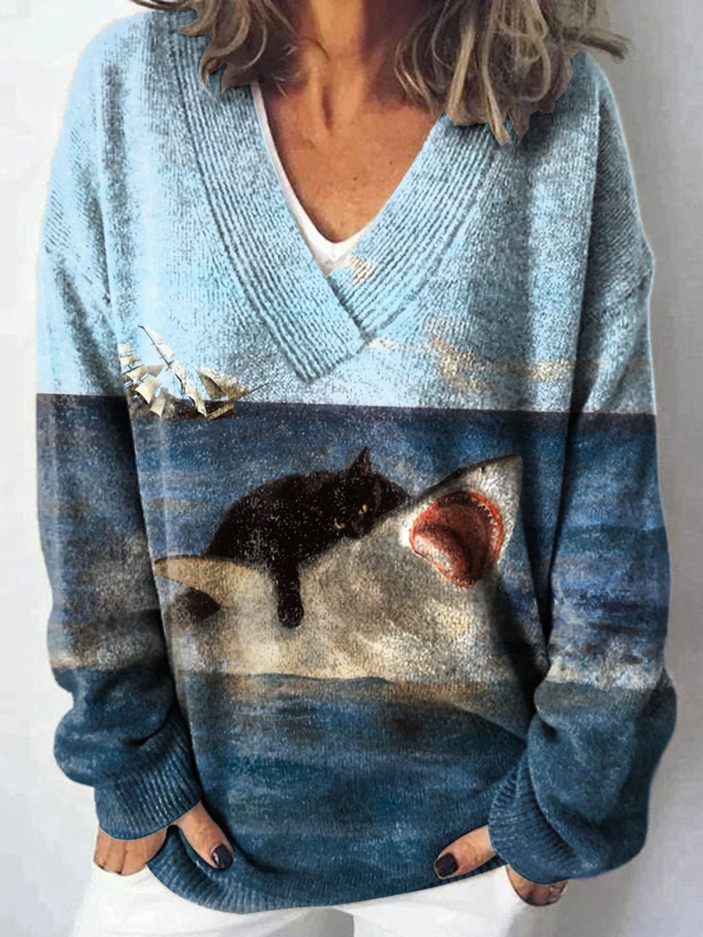 Loose And Lazy Style Soft Glutinous Pullover Women's Top