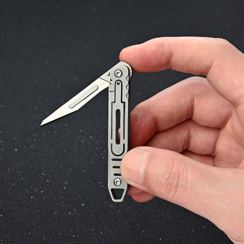 Stainless Steel Art Knife Portable Keychain