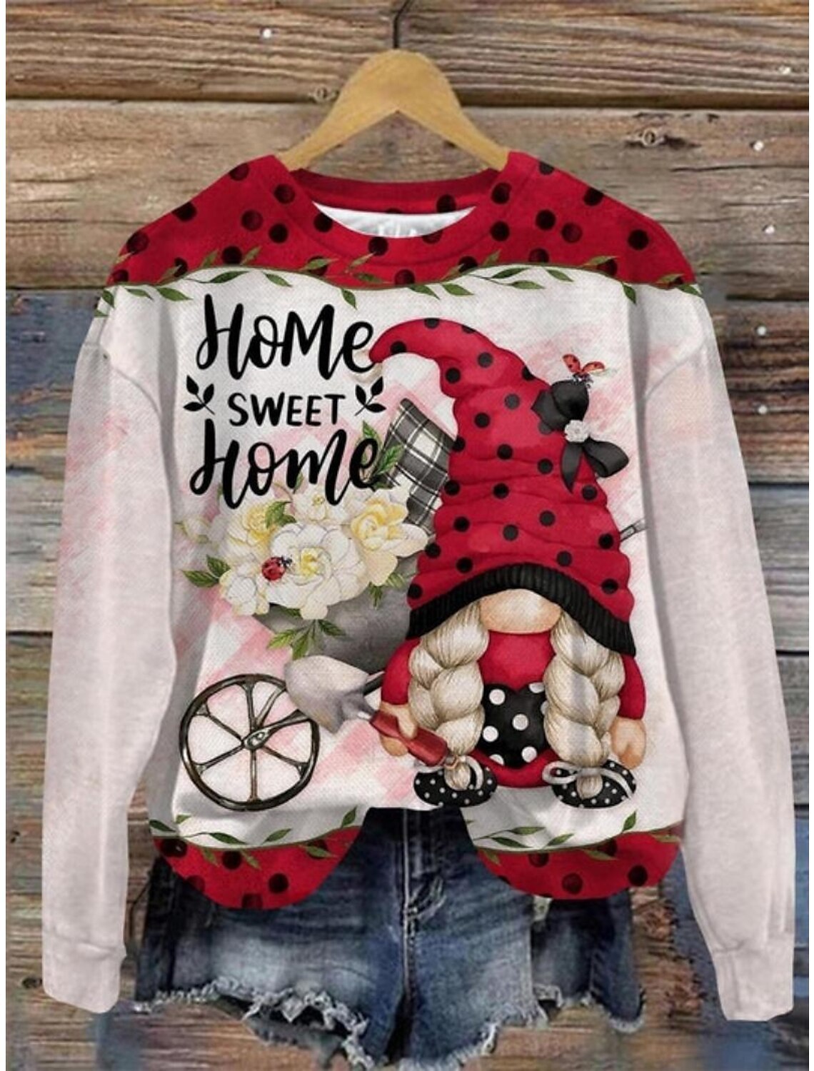 Casual Round Neck Long-sleeved Sweater For Daily Use