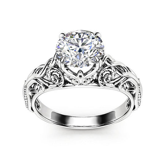 Fashion Zircon Ornament Women's Alloy Ring Jewelry