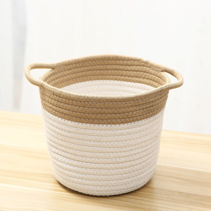 Creative Cotton Rope Art Bucket