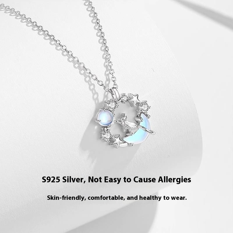 Light Luxury Exquisite Cold And Clear Feeling No Fading Cat Necklace