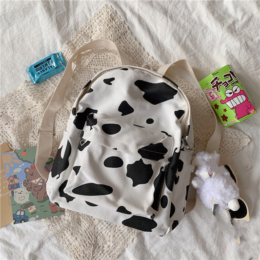 Cow print canvas bag