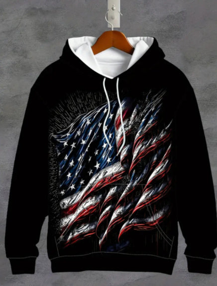 Men's Long Sleeve Printed Casual Sweatshirt