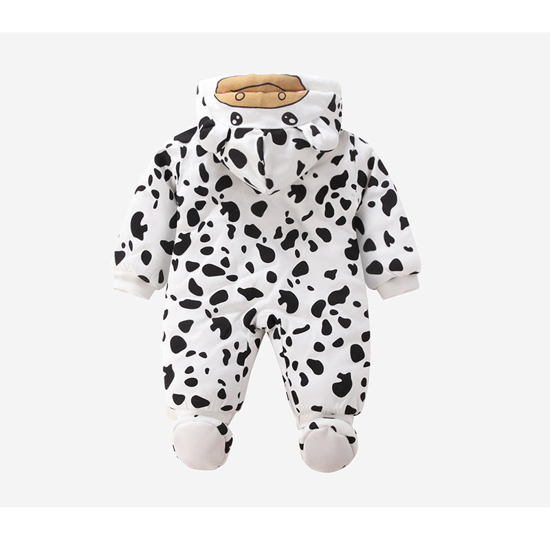 Baby cow one-piece cotton coat