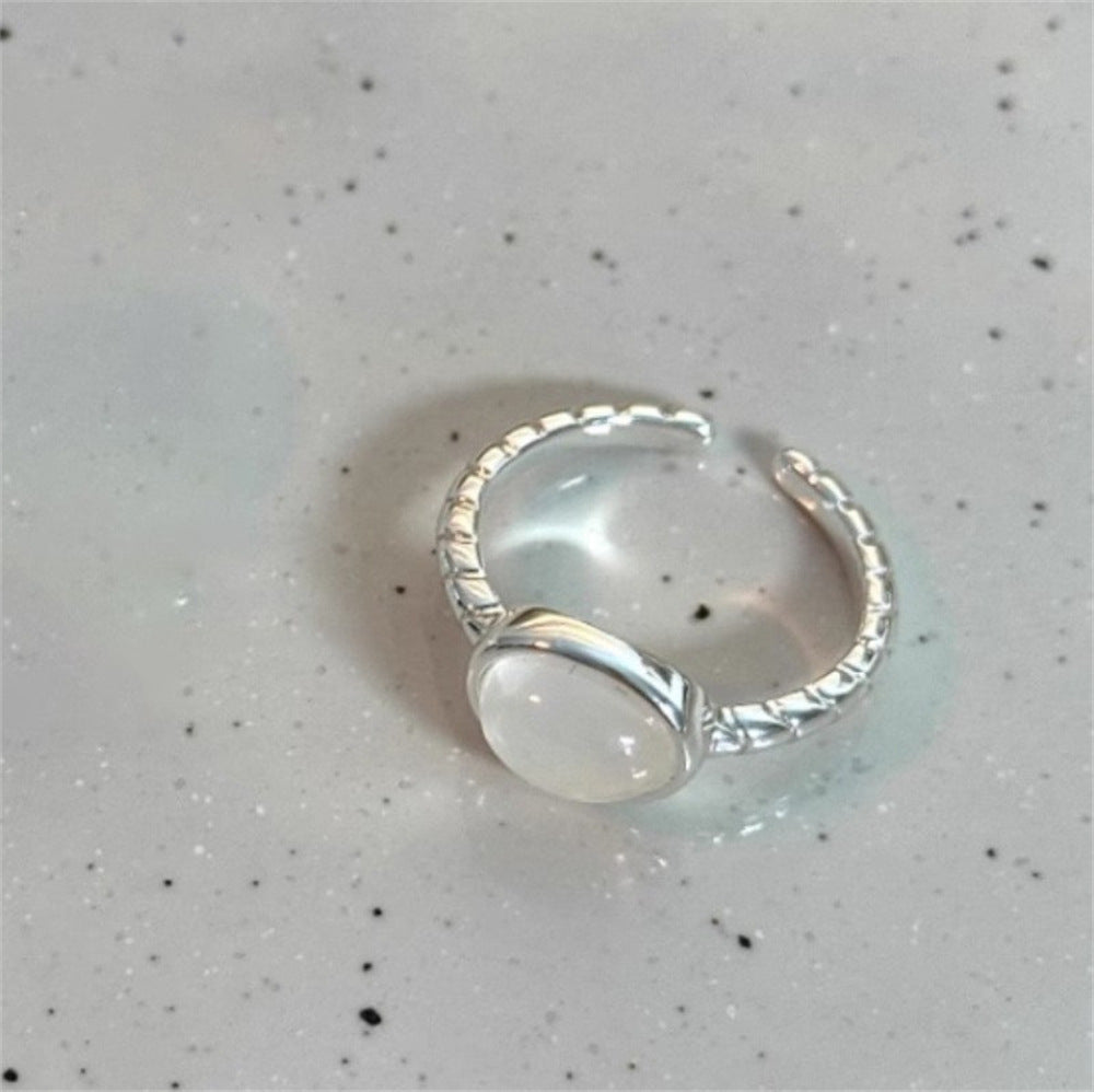 925 Sterling Silver Simple Bracelet Non-fading All-matching Little Finger Ring