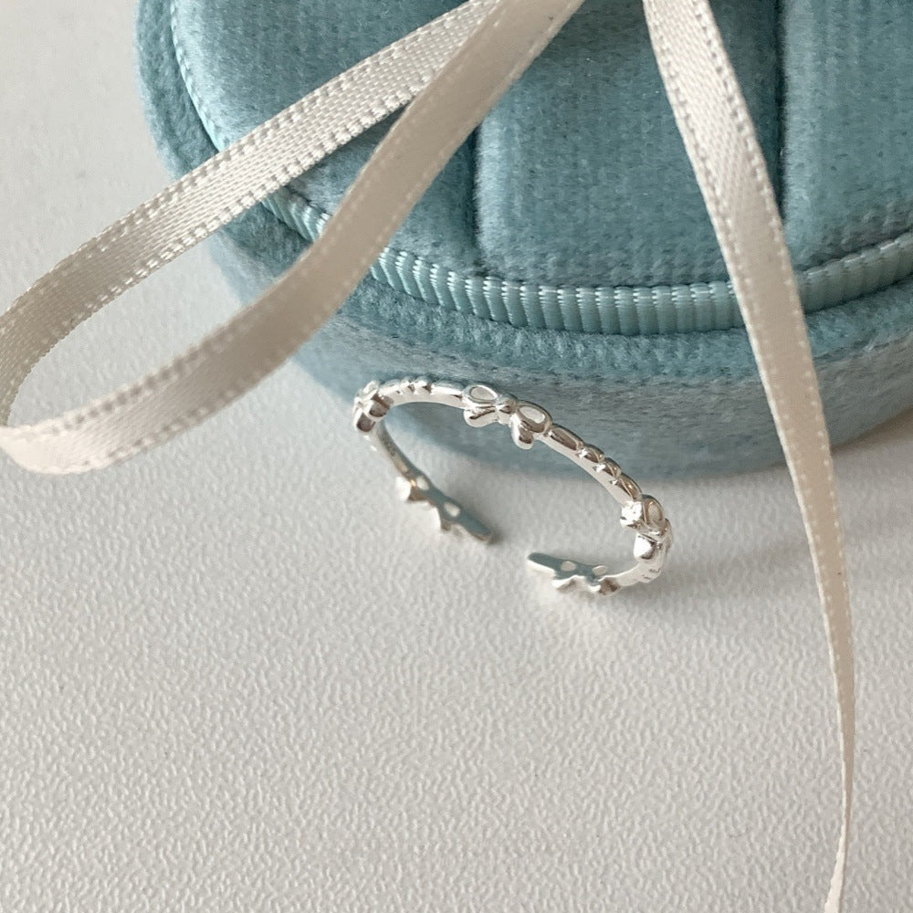 925 Sterling Silver Simple Bracelet Non-fading All-matching Little Finger Ring