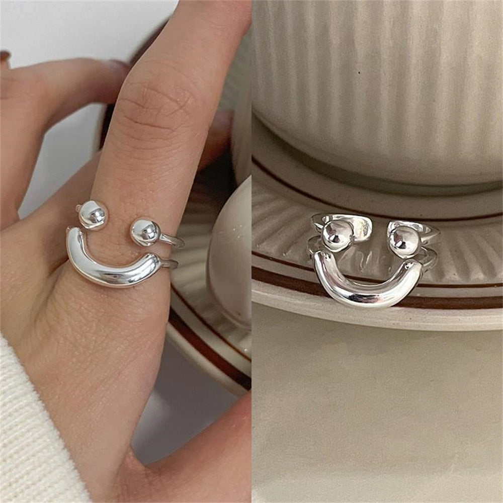 925 Sterling Silver Simple Bracelet Non-fading All-matching Little Finger Ring