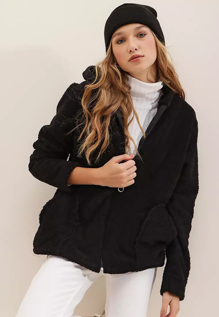 European And American Women's Clothing Plush Coat