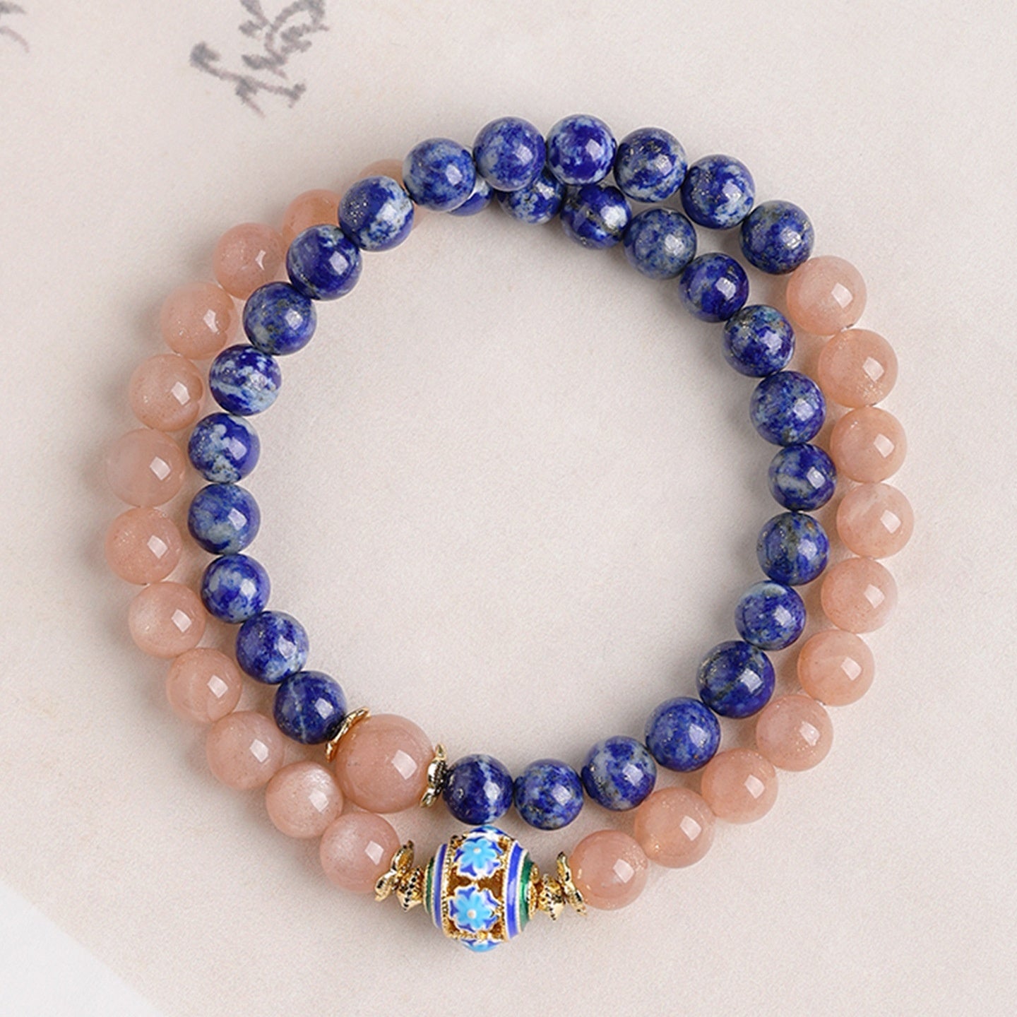 Natural Green Gold Stone Bracelet Women's Light Luxury Minority Exquisite