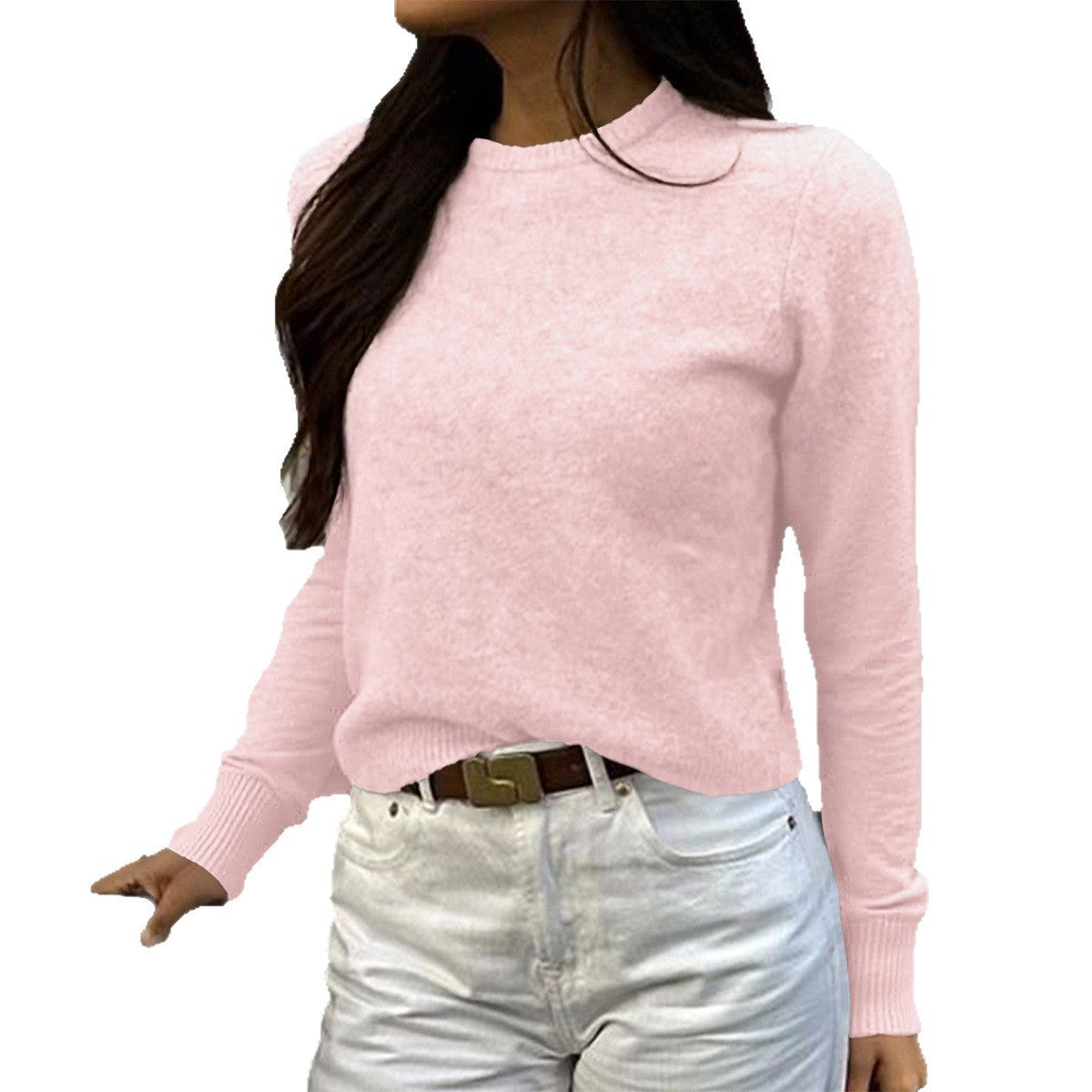 Woolen Long-sleeved Bottoming Shirt Sweaters Women's Clothing