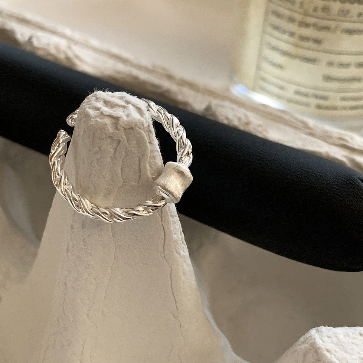 925 Sterling Silver Simple Bracelet Non-fading All-matching Little Finger Ring