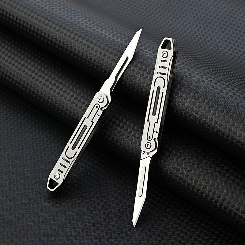 Stainless Steel Art Knife Portable Keychain