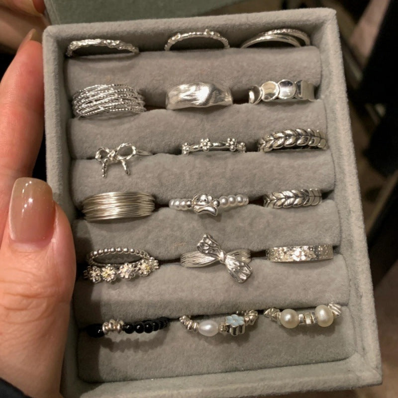 925 Sterling Silver Simple Bracelet Non-fading All-matching Little Finger Ring