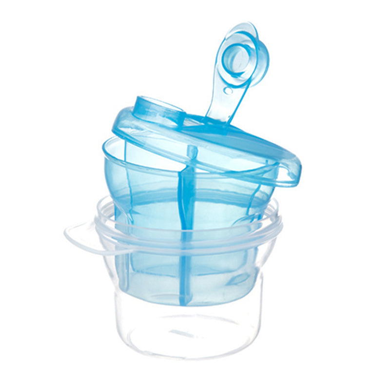 Portable three grid milk powder box