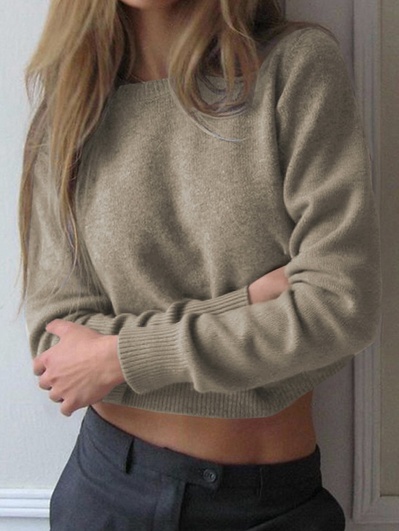 Woolen Long-sleeved Bottoming Shirt Sweaters Women's Clothing