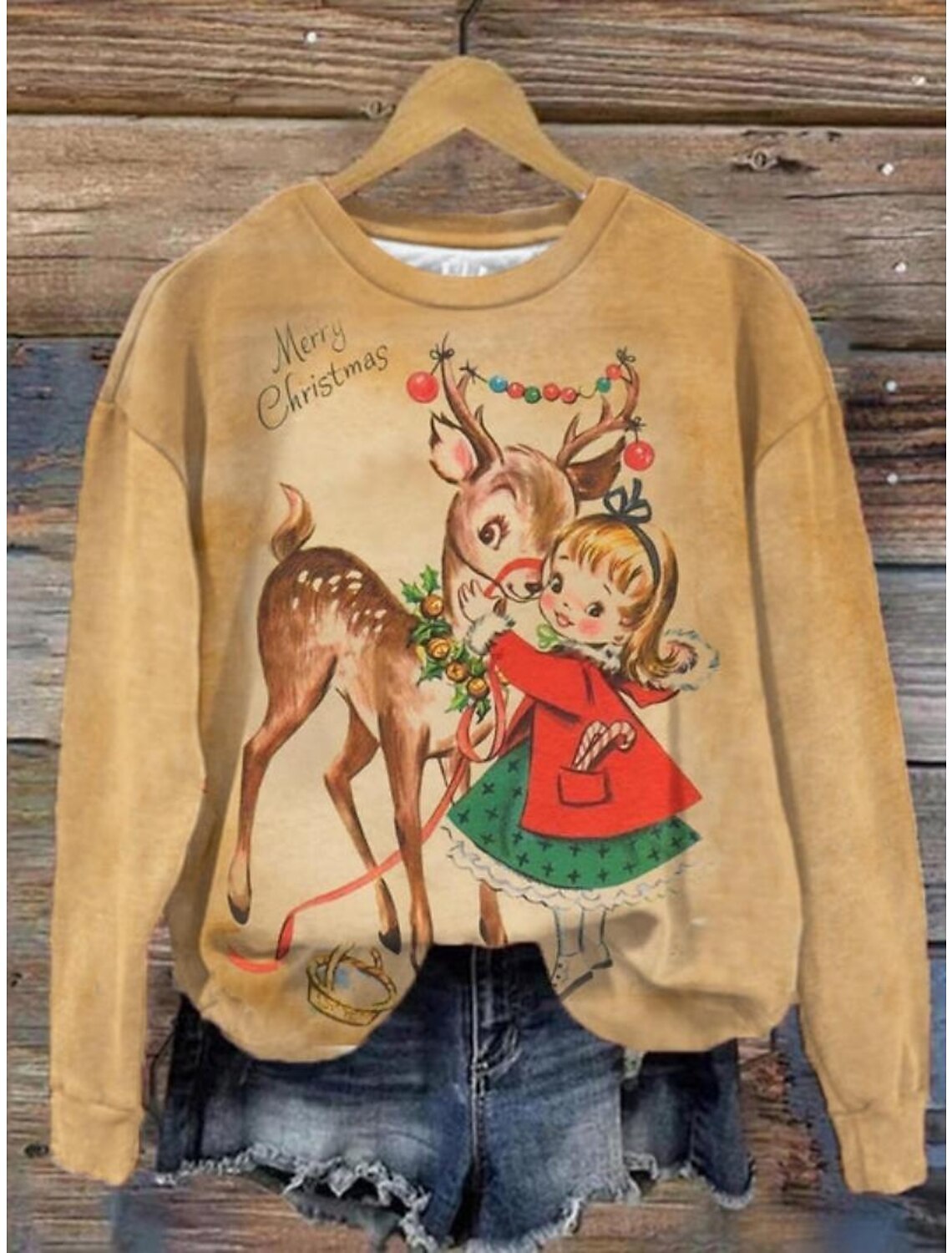 Casual Round Neck Long-sleeved Sweater For Daily Use