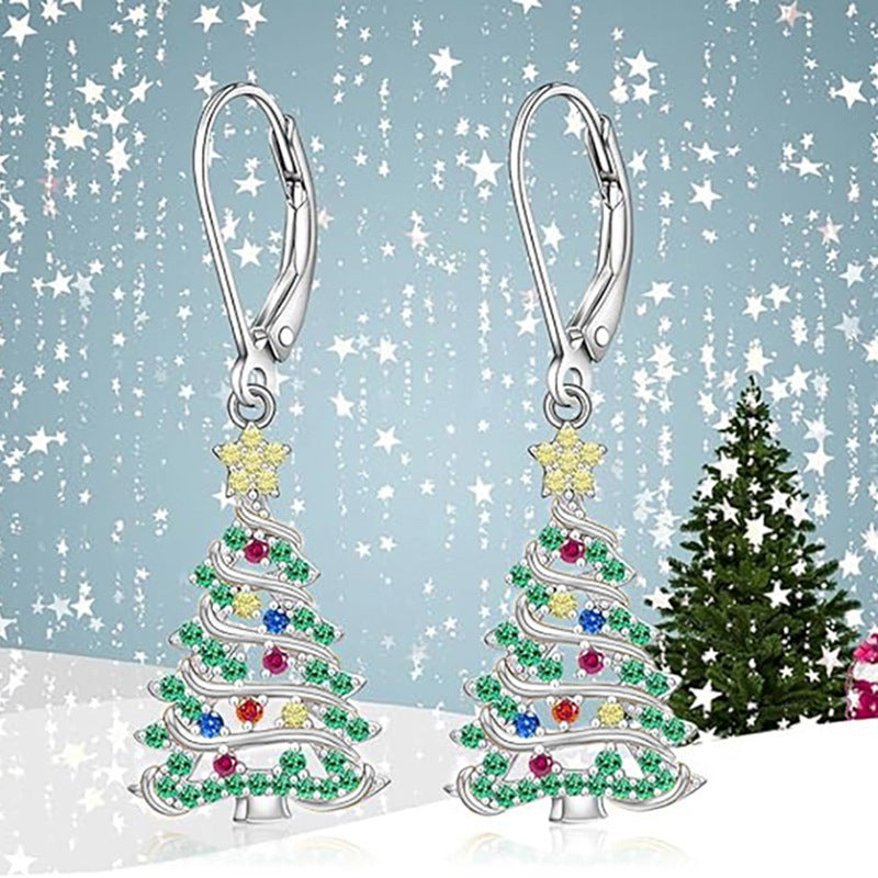 Christmas Tree Earring Pendant For Ladies