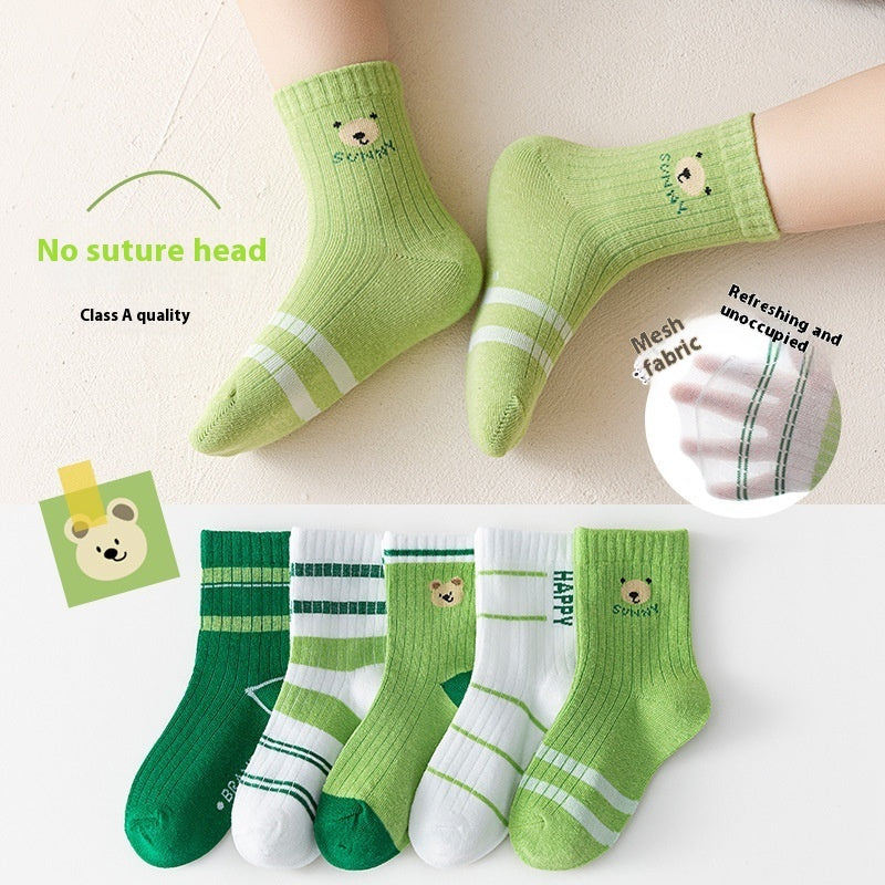 Mid-calf All-match Socks For Boys And Girls