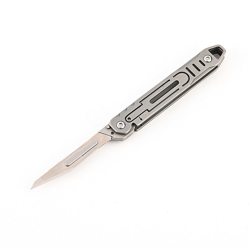 Stainless Steel Art Knife Portable Keychain