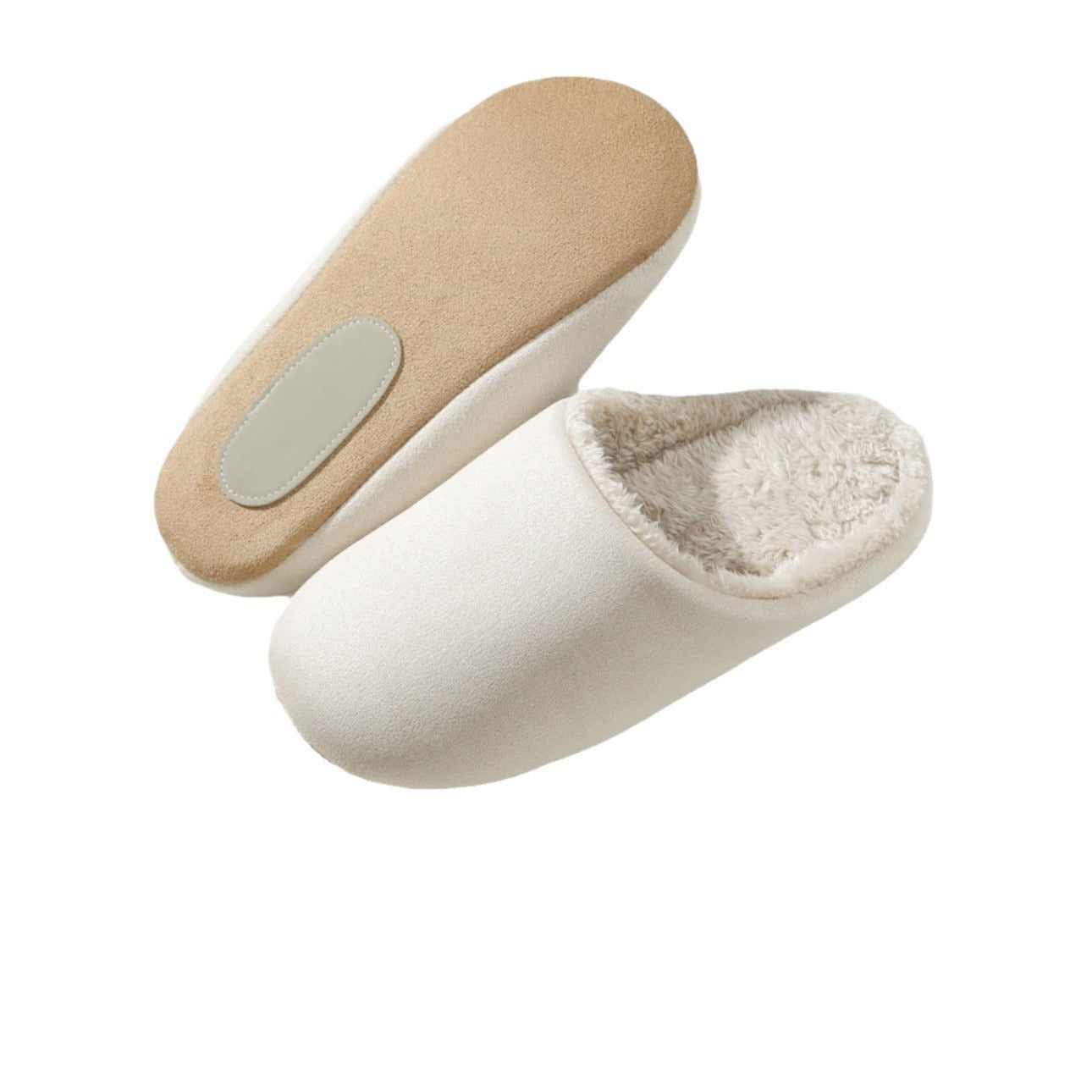 Home Wooden Floor Soft Bottom Deerskin Velvet Bottom Warm Couple Slippers