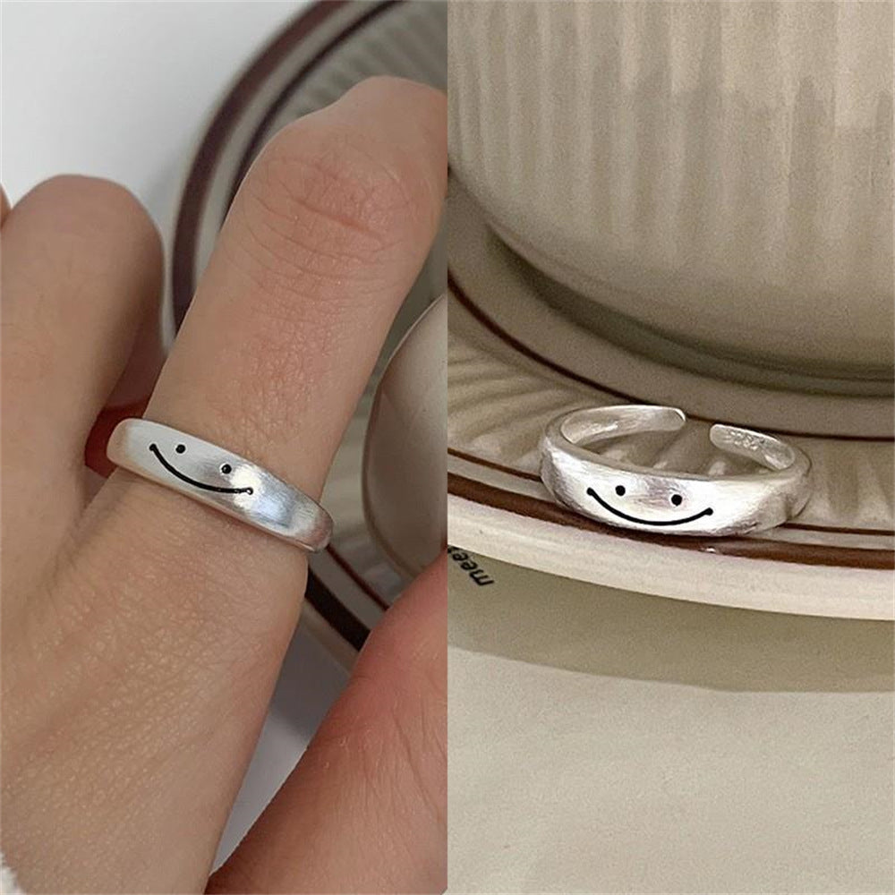 925 Sterling Silver Simple Bracelet Non-fading All-matching Little Finger Ring