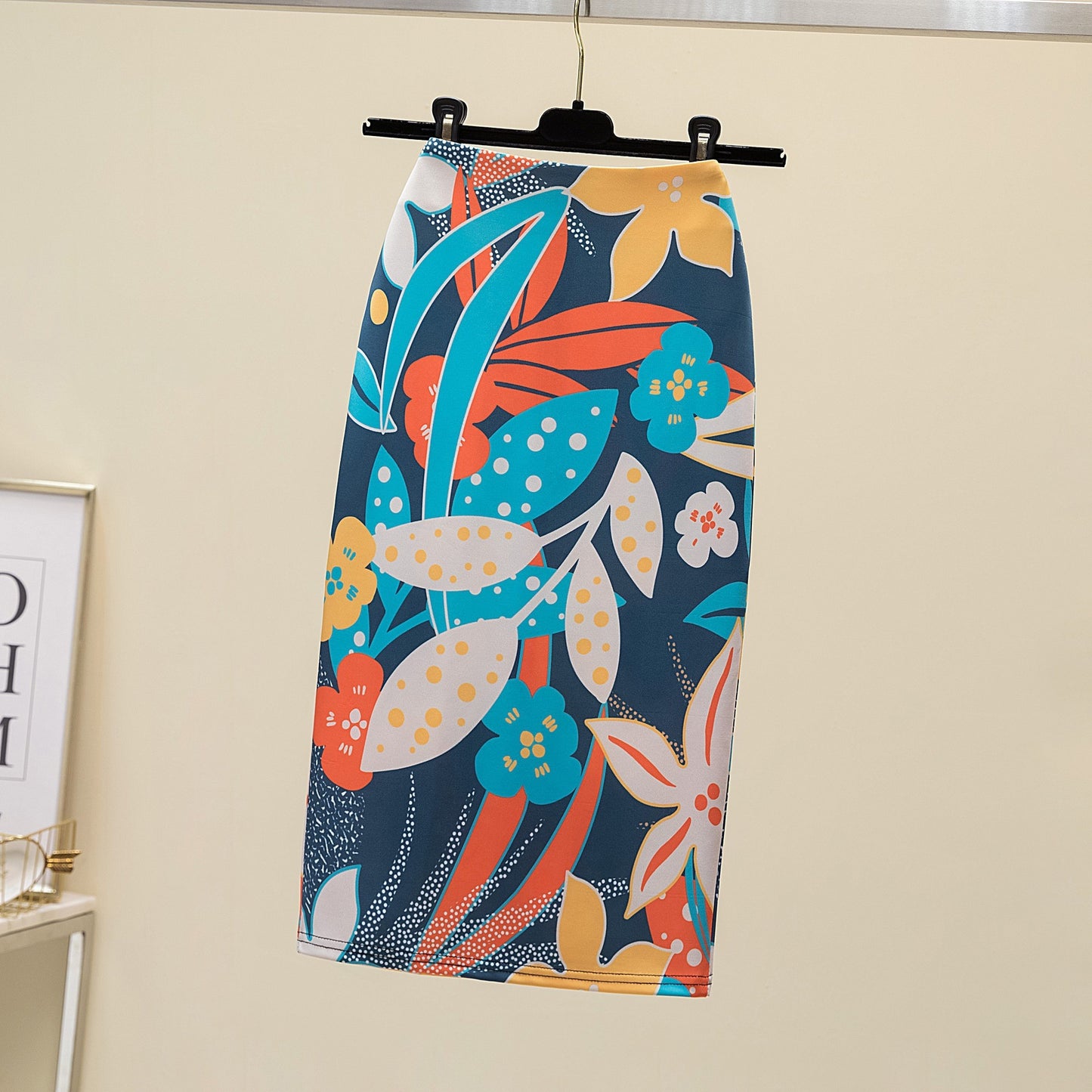 Court Women's Printed Wear Pencil Sheath Skirt