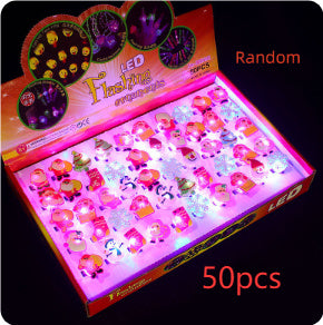 Luminous Ring Children's Small Toys Square Toy Night Market