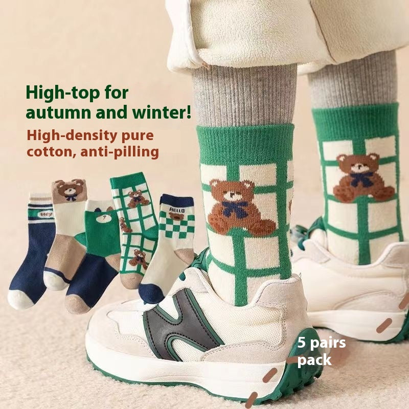 Mid-calf All-match Socks For Boys And Girls