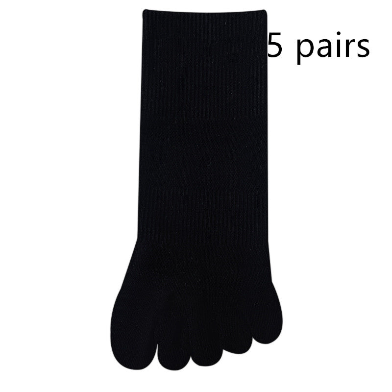 Women's Solid Color Simple Short Thin Five Toe Socks