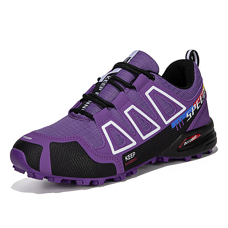 Hiking Breathable Large Size Shoes Front Lace-up