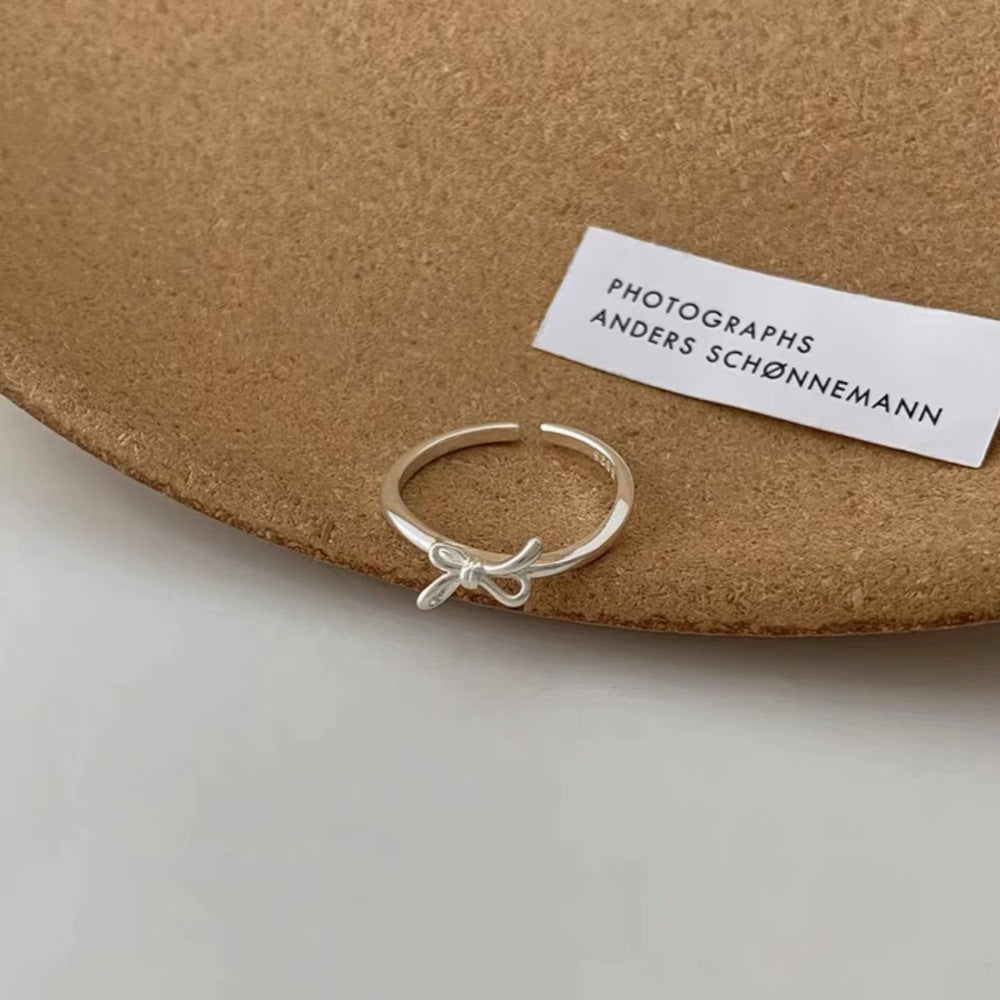 925 Sterling Silver Simple Bracelet Non-fading All-matching Little Finger Ring