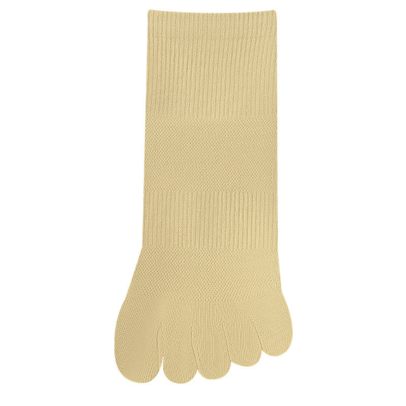 Women's Solid Color Simple Short Thin Five Toe Socks